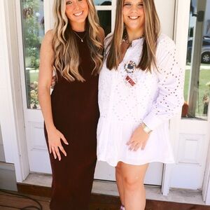 Zara White Openwork Embroidered Dress size XL